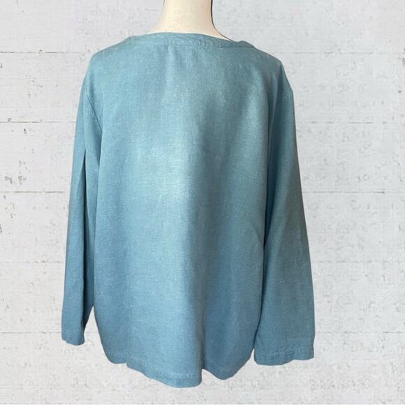 VTG 80’s Eileen Fisher Linen Blend Set Laganlook Oversized Minimalist Size S/M - Picture 6 of 16